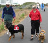 Jim Edwards with Buckwheat and Heidi Baird with Buffy, Carol Edwards, Jan Long with Andy