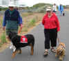 Jim Edwards, Heidi Baird, Service Dogs Buckwheat and Buffy