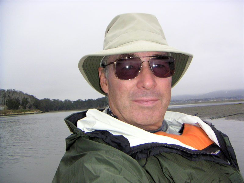 Mike Baird self portrait on morro Bay 5-25-05